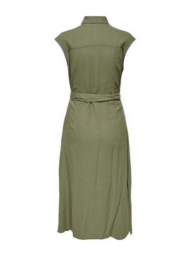 Vestido Only and Sons Lima verde para mulher.
