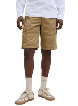 Bermudas Jack and Jones Mateo camelo para homem