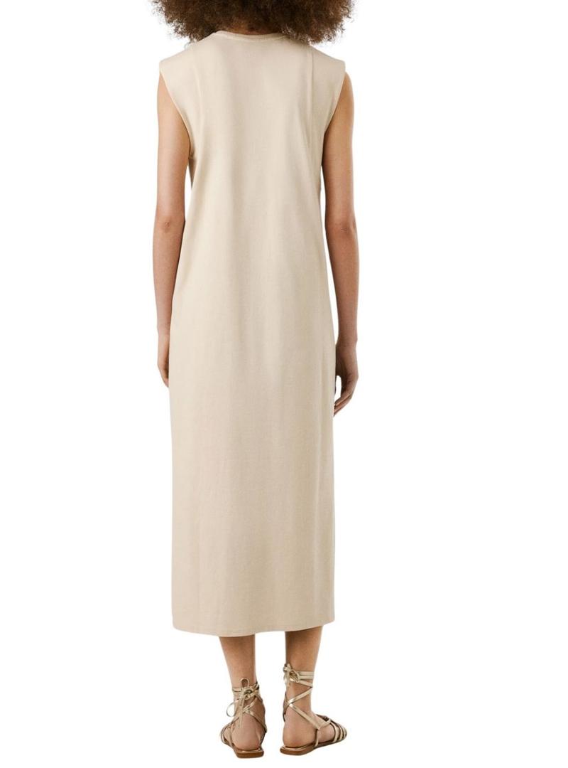 Vestido Pepe Jeans Ari bege para mulher