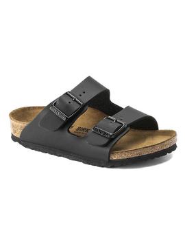 Sandálias Birkenstock Arizona preto para menina e menino