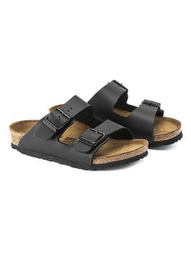 Sandálias Birkenstock Arizona preto para menina e menino
