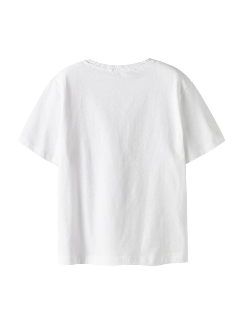Camiseta Name It Josh branca para menino.