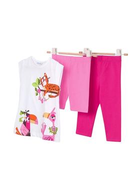 Conjunto Mayoral Zoo rosa para menina da marca  .