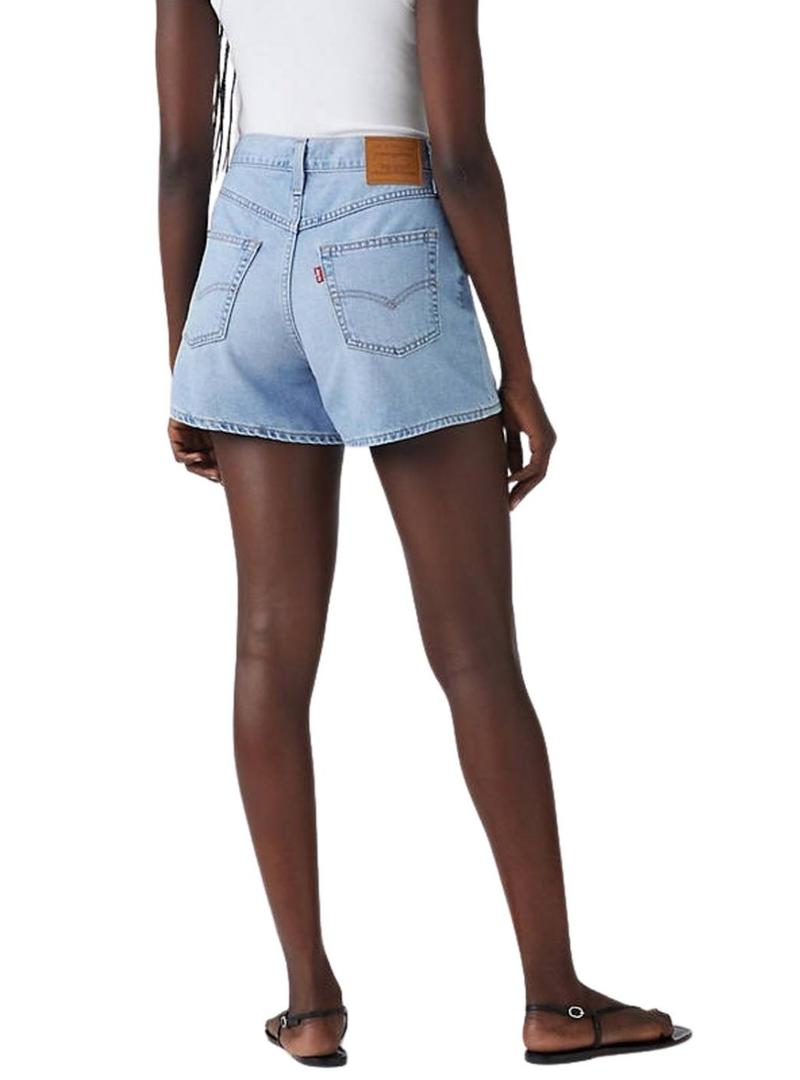 Shorts Levi's 80s Mom em denim claro para mulheres