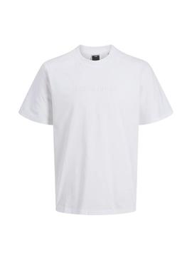 Camisa Jack and Jones Corecharge branca para homem.