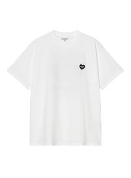 Camisa Carhartt Heart branca para homem.