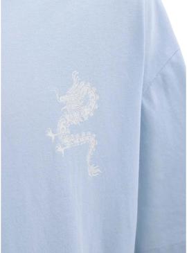 Camiseta Jack and Jones Charge azul para homem.