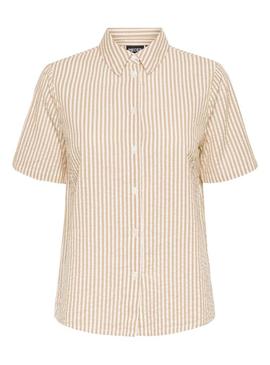 Camisa Pieces Sally torrada para mulher