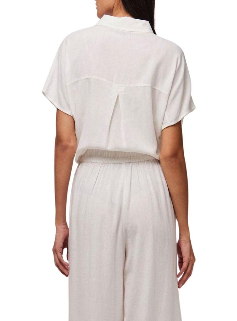 Camisa Pieces Pia branca para mulher.
