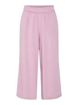 Calça Pieces Pia rosa para mulher.