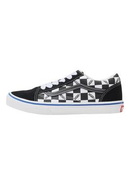 Sapatilhas Old Skool Logo preto para menino e menina