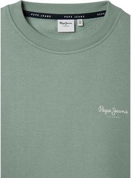 Moletom Pepe Jeans Luke verde para menino
