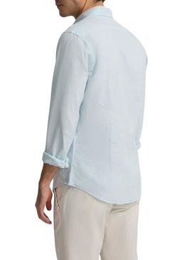 Camisa esporte oxford lisa verde claro