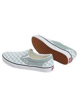Sapatilhas Vans Classic Slip-On turquesa para mulher.