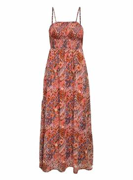 Vestido Only Elena coral para mulher.