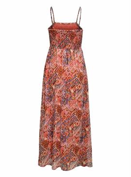 Vestido Only Elena coral para mulher.