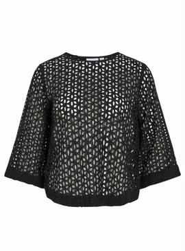 Top Vila Viakisa preto para mulher