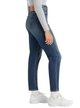 Calça de ganga Levis Mom Jean dark para mulher