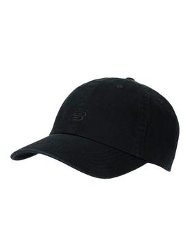 Boné New Balance Basic Logo preto para mulher e homem.