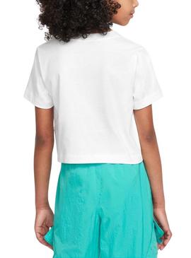 Camiseta Nike Sportswear branca para menina
