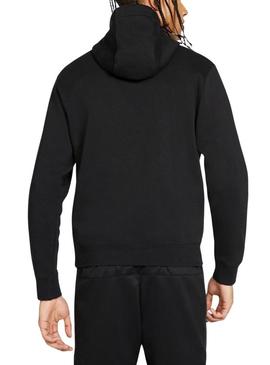 Moletom Nike Club Fleece preto para mulher e homem