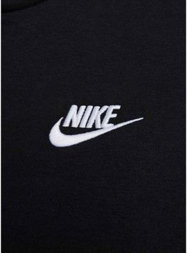 Moletom Nike Club Fleece preto para mulher e homem
