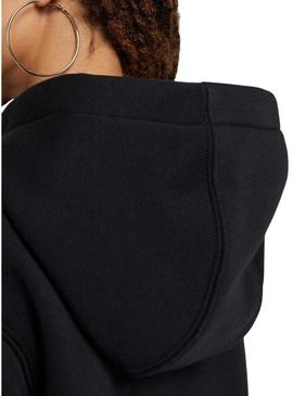 Moletom Nike Club Fleece preto para mulher e homem