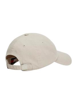 Boné Tommy Jeans The Heritage bege para mulheres