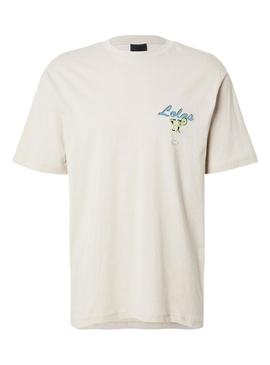 Camisa Only and Sons Keane bege para homem