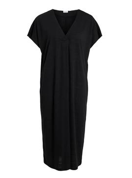Vestido preto Vila Vibrielle para mulher.