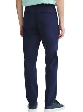 Calça chinesa O Polvo azul marinho para homem