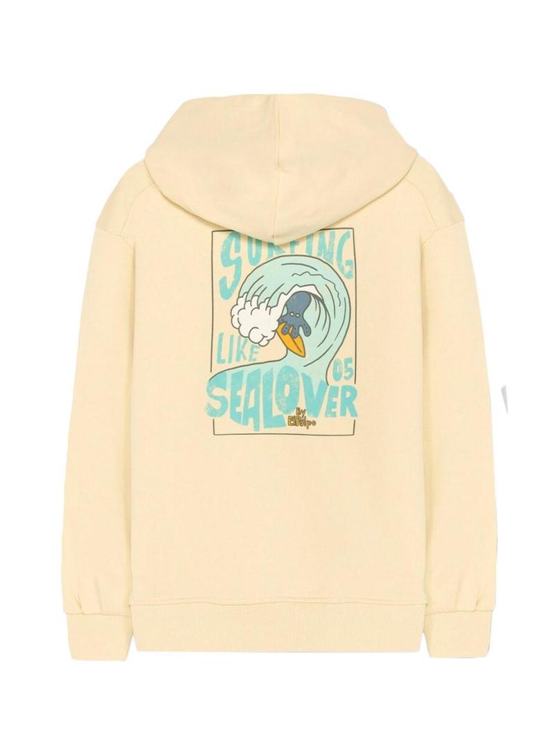 Moletom O Polvo Sealovers Surfing amarelo para homem