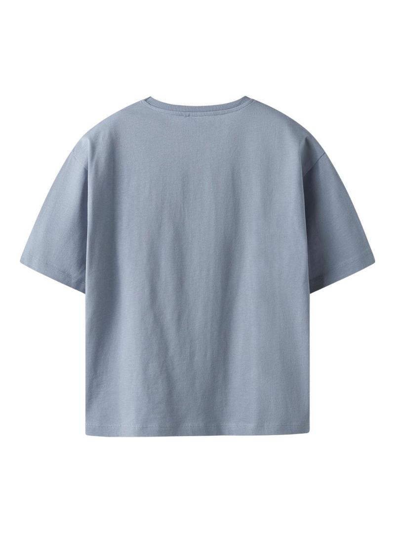 Camiseta Name It Leroy azul para menino