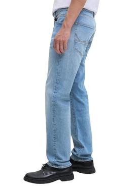 Calça jeans Jack and Jones Mike em denim claro para homem.
