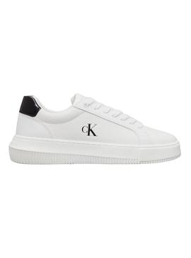 Sapatilhas Calvin Klein Jeans Classic Cupsole branco para mulher.