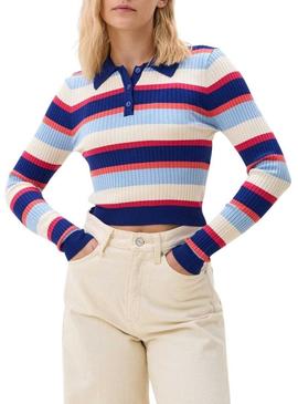 Camiseta Polo Only Karol Marino para mulher.