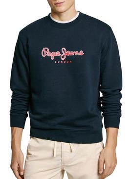 Moletom Pepe Jeans Duke azul marinho para homem