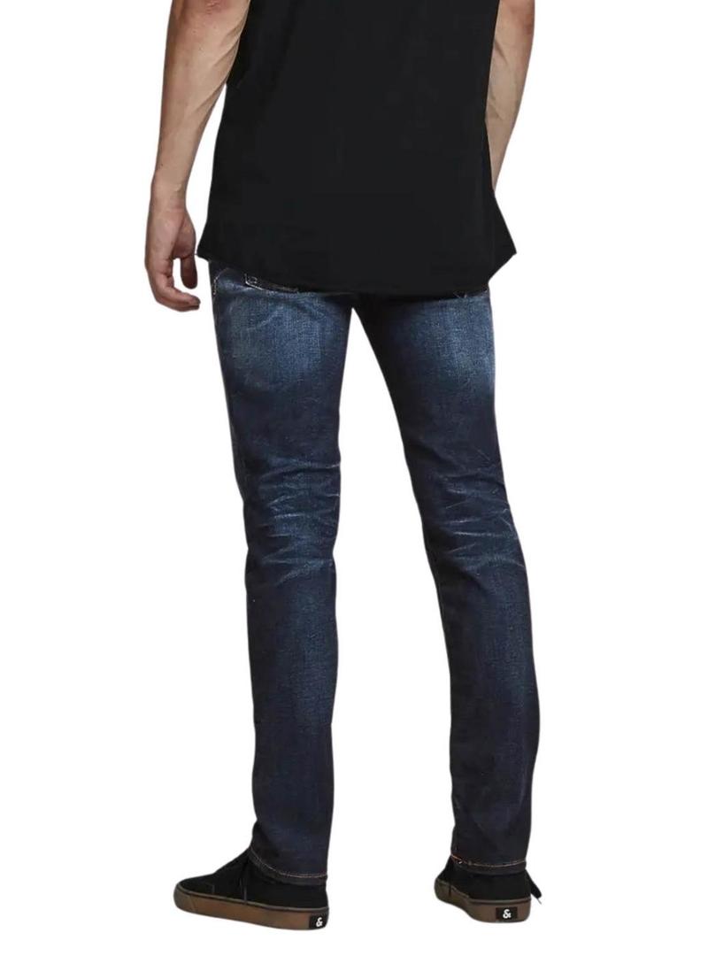 Calça de ganga Jack and Jones Tim escuro para homem.