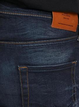 Calça de ganga Jack and Jones Tim escuro para homem.