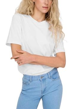 Camiseta Only Monja branca para mulher.