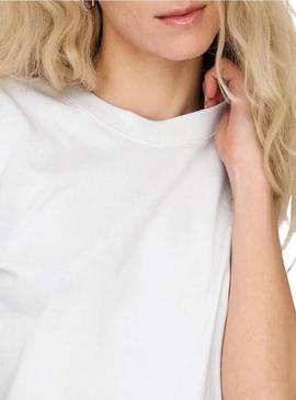 Camiseta Only Monja branca para mulher.