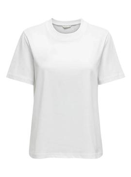Camiseta Only Monja branca para mulher.