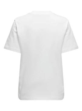 Camiseta Only Monja branca para mulher.