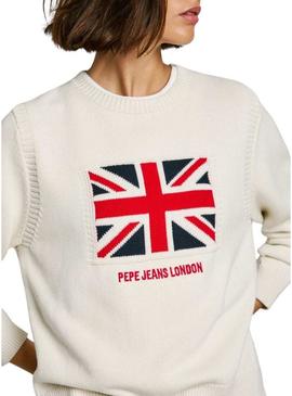 Camisa Pepe Jeans Nuna branca para mulher.