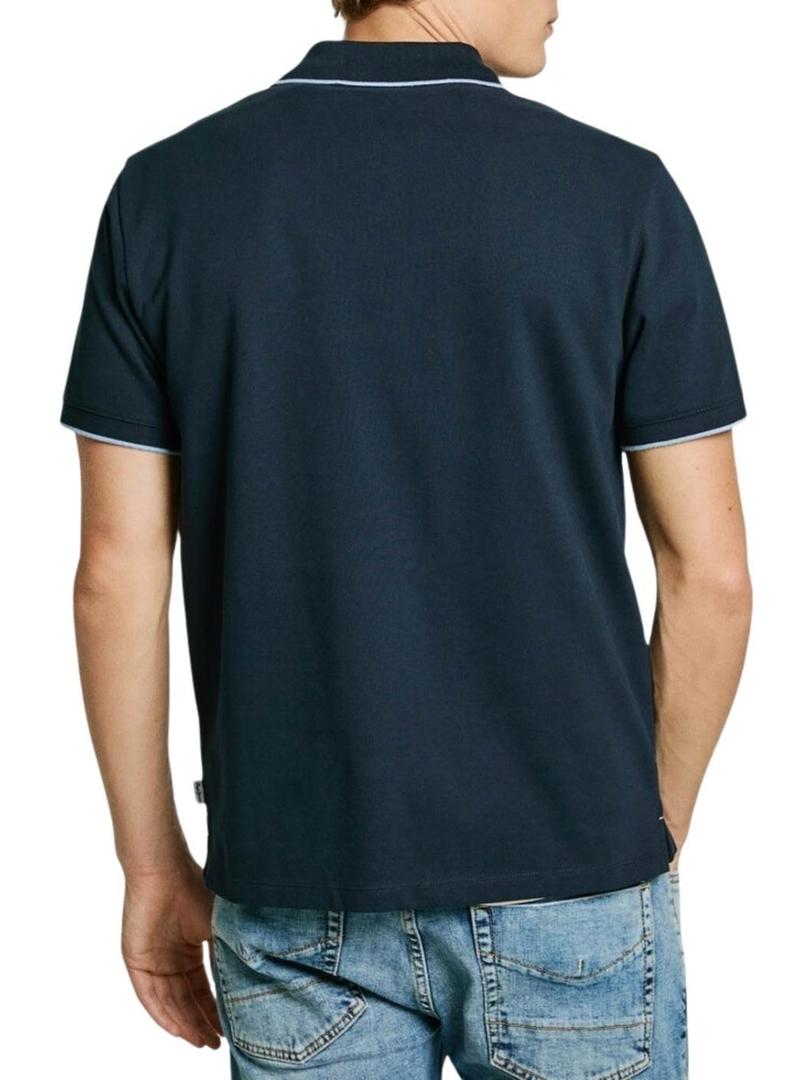 Camisa Polo Pepe Jeans Hans azul marinho para homem