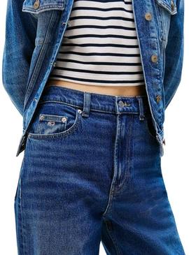 Calça de ganga Tommy Jeans Layla slim para mulher