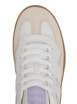 Sapatilhas Tommy Jeans The Greenwich Platform branco e lilás para mulher