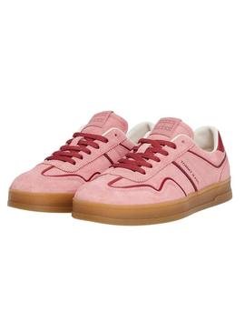 Tênis Tommy Jeans Greenwich framboesa para mulher.
