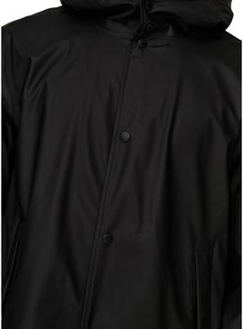 Impermeável Only and Sons Luca preto para homem.