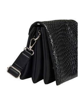 Bolsa Pieces Jenni Trançada preta para mulher